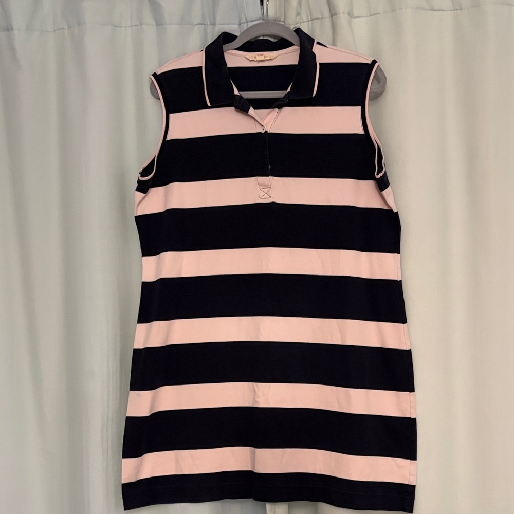 Brooks Brothers Navy and Pink‎ Polo sleeveless Dress, size XL